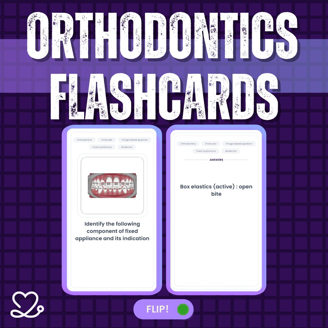 Orthodontics - NEET Flashcards