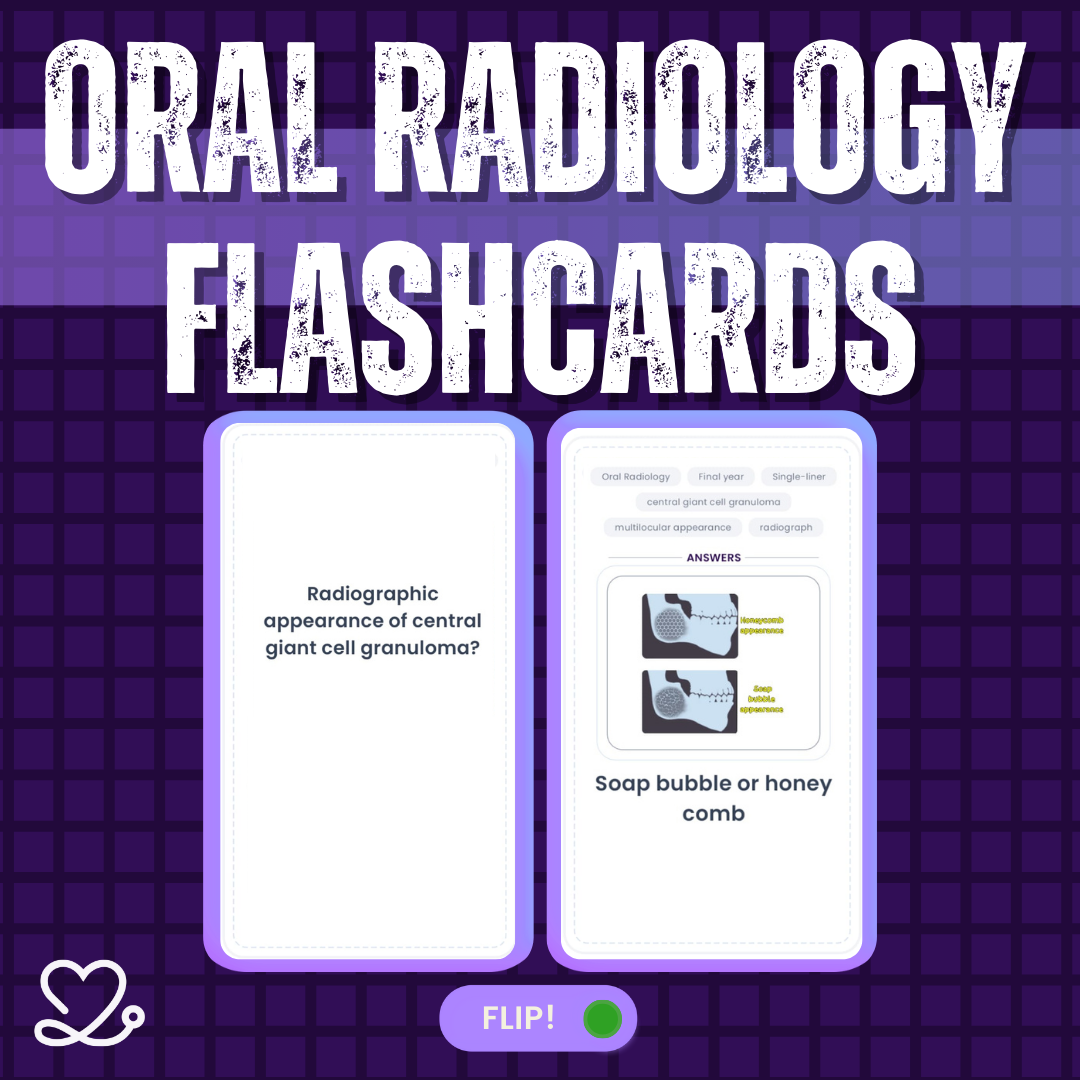 Oral Radiology - NEET Flashcards