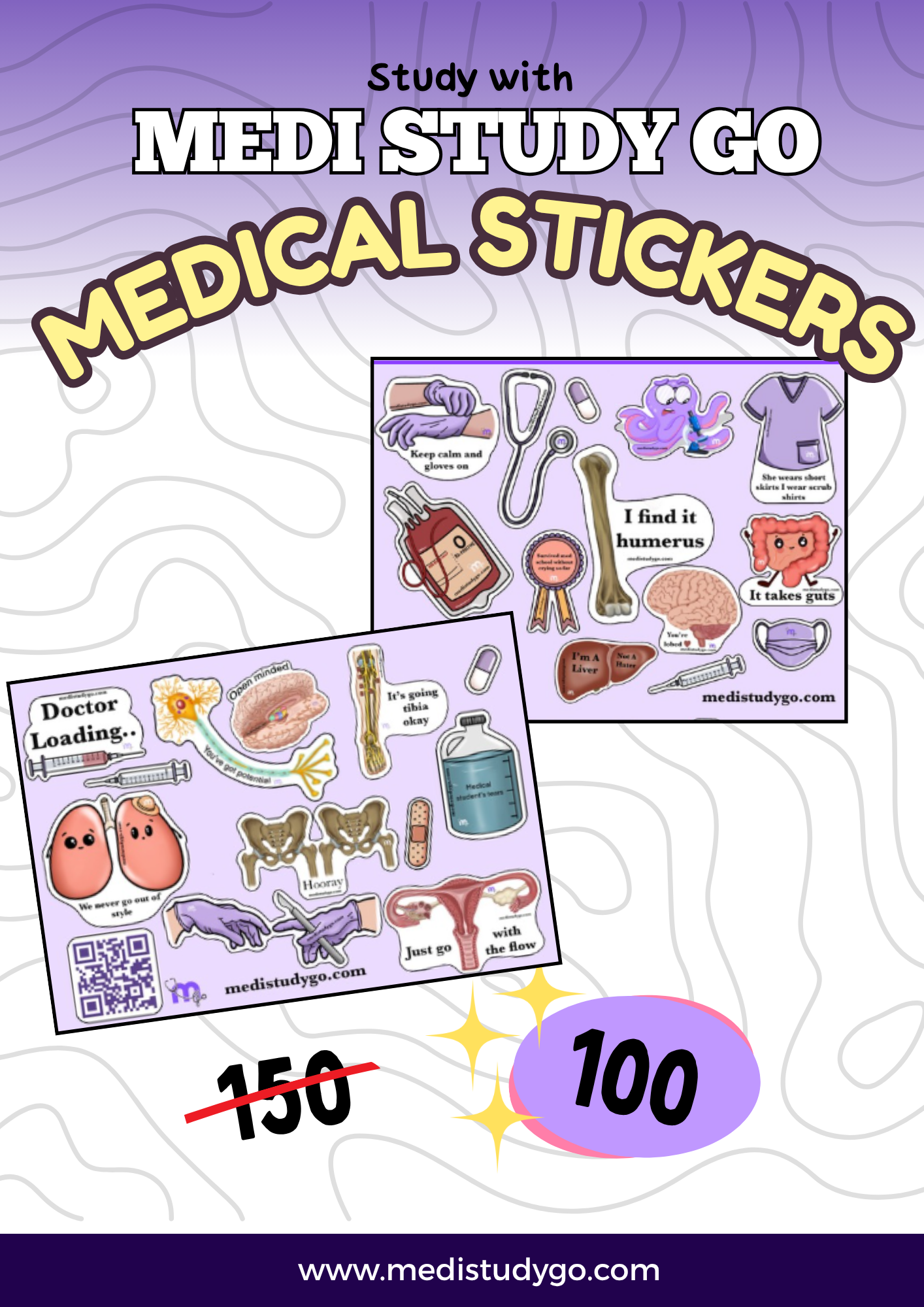 Medical File Sticker Letters Medical Stickers – Medi Study Go