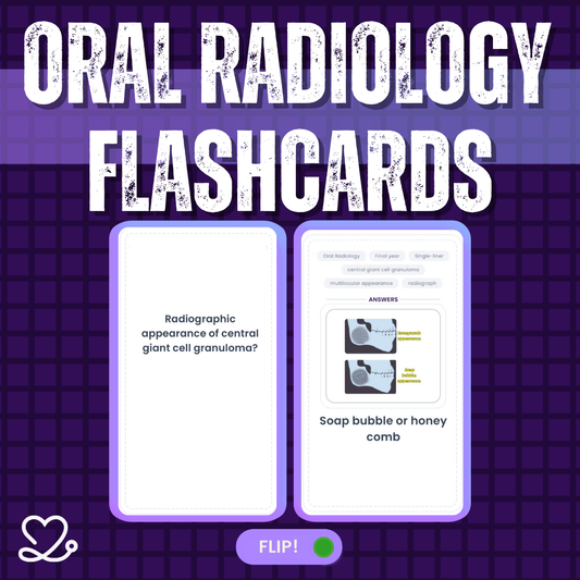 Oral Radiology - NEET Flashcards